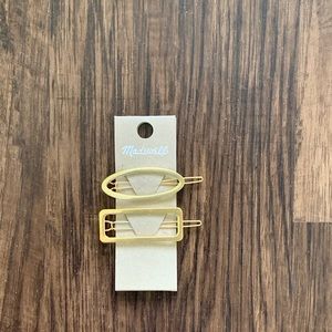 Madewell two pack open shape clip